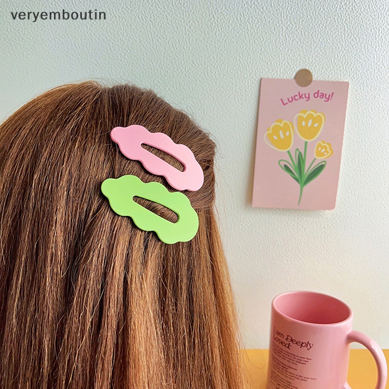 Bộ 2 Kẹp Tóc Hình Đám Mây Nhiều Màu Sắc Dễ Thương Cho Bé Gái