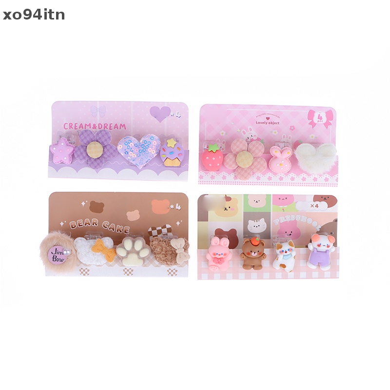 Set 4 Bìa Kẹp Hồ Sơ Bằng Nhựa Dễ Thương