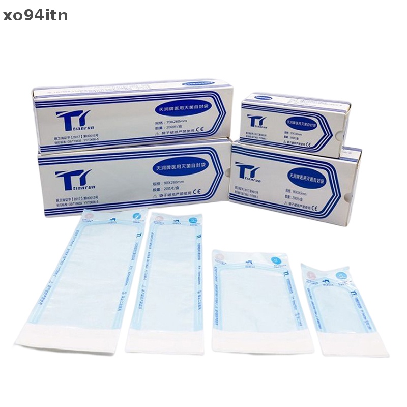 Hộp 200 Túi Khử Trùng Tự Khử Trùng Dùng Một Lần Tiện Dụng