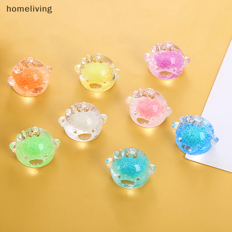 Móc Khóa Hình Gà Con Hoạt Hình Mini Bằng Nhựa Resin Dạ Quang DIY Trang Trí Nhà Cửa / Xe Hơi Cho Bé