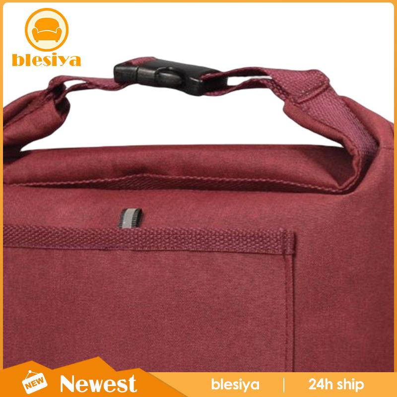 [Blesiya] Túi Tote Cách Nhiệt Đi Biển Màu Xám Cho Nam