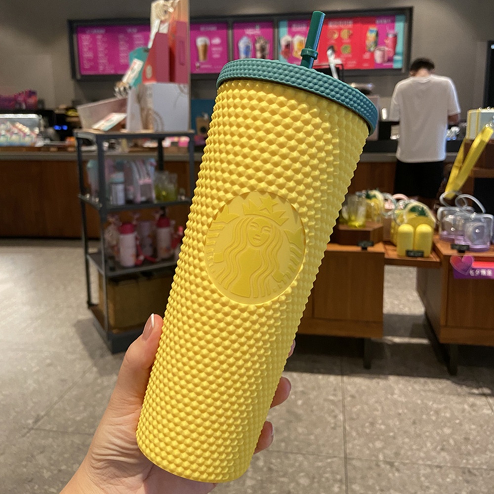 Bình Nước Starbucks 700ml Có Ống Hút Tiện Dụng