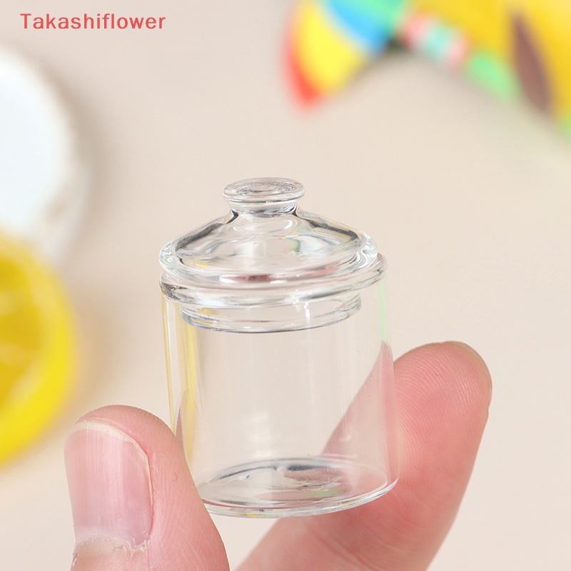 (Takashiflower) Lọ Thủy Tinh borosilicate mini Đựng Kẹo Trang Trí Nhà Búp Bê