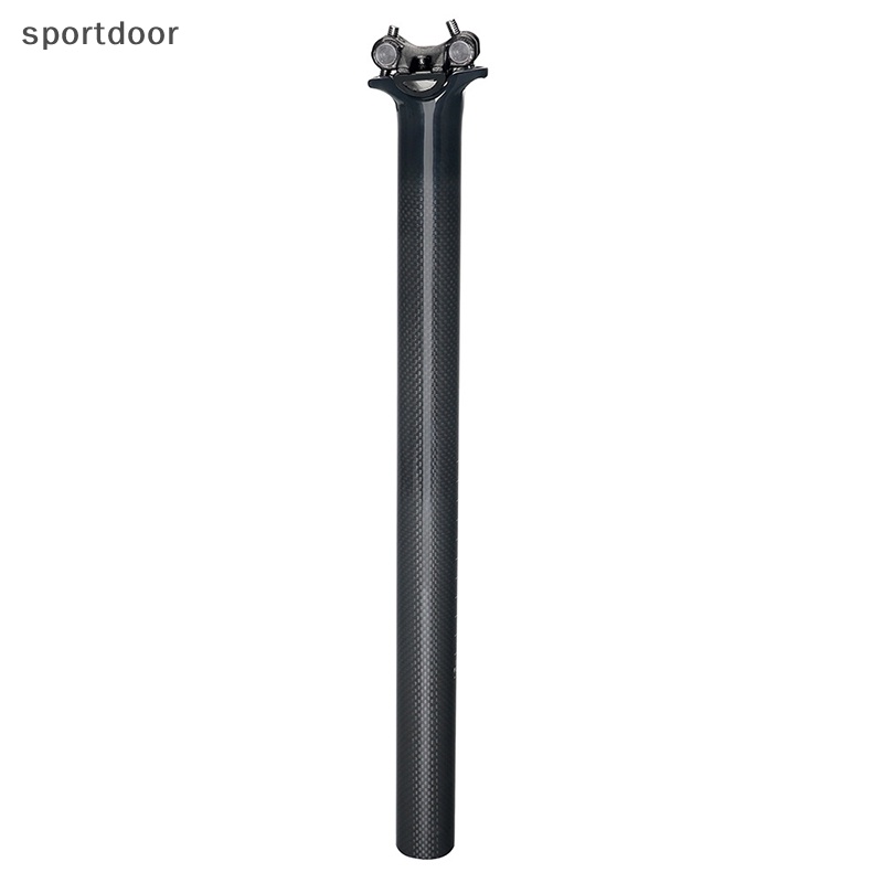 Trục Gắn Yên Xe Đạp Leo Núi Màu Đen Nhám 350mm / 400mm Dài 27.2 / 30.8 / 31.6mm Bằng Sợi Carbon