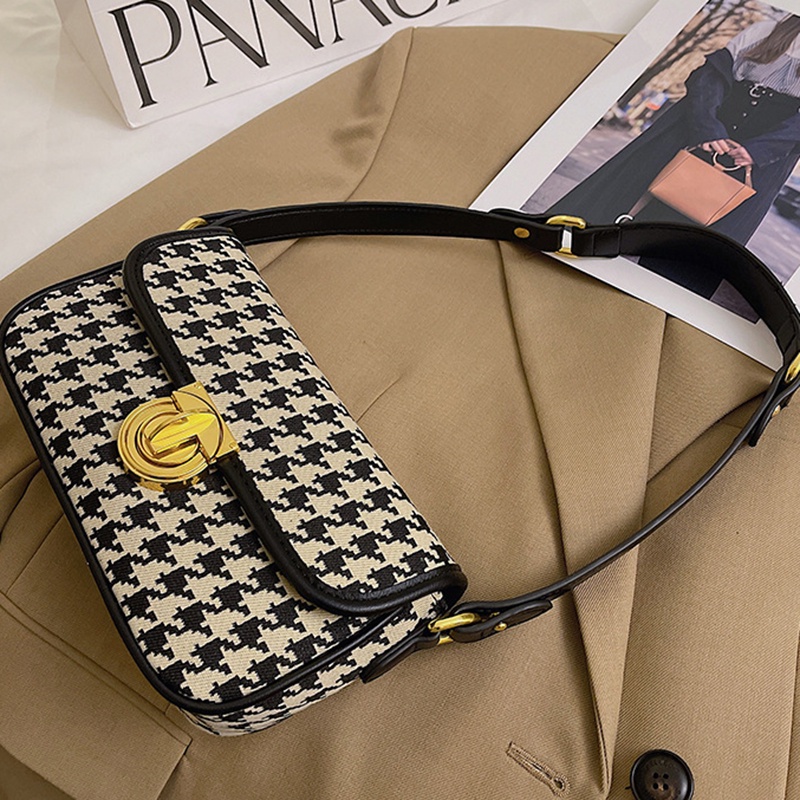 Ielgy Túi Xách Đeo Vai baguette Kết Cấu Nuche Pháp Thiết Kế Một Bên Vai Cho Nữ