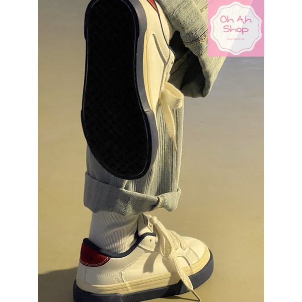 🍓  Giày Nữ Đi Học Giày Vải Trắng Đế Navy Hàng Loại 1