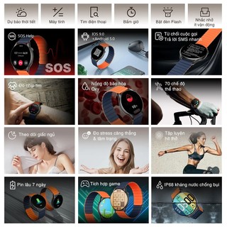 Đồng hồ thông minh Xiaomi Kieslect Kr Pro Bản Quốc Tế YFT2030EU/Kieslect Calling Kr nghe, gọi xem tin nhắn trên đồng hồ