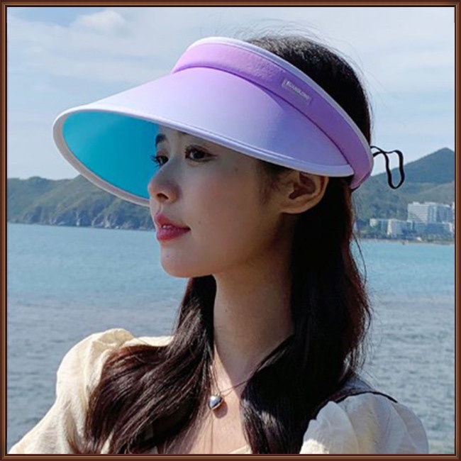 Nón Rộng Vành Hở Chóp Chống Tia Uv Thời Trang Đi Biển Mùa Hè Cho Nữ