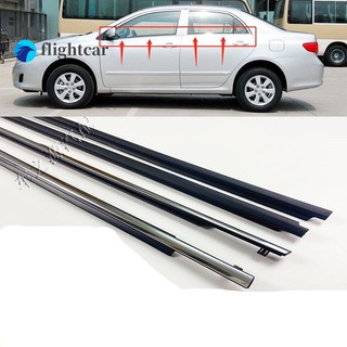Set 4 dải nhựa màu đen viền mép cửa sổ xe hơi toyota corolla altis