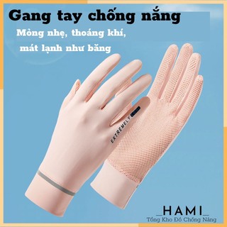 Găng Tay Lụa Silicone Chống Nắng, Chống Tia UV Mềm Mại Thoáng Khí  Dành Cho Nam Nữ Cao Cấp