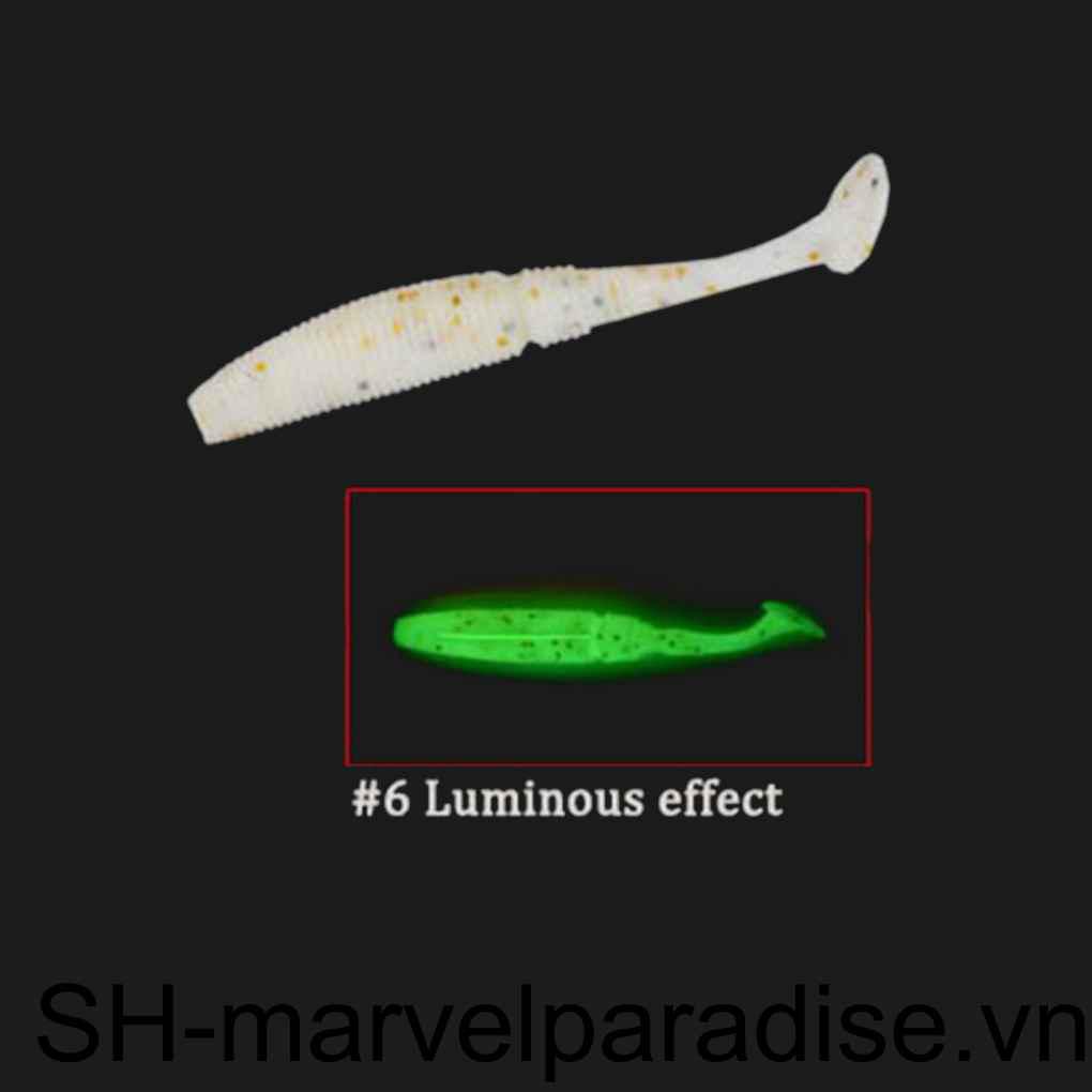 15 Mồi Giun Giả Câu Cá Phát Sáng 50mm / 1g