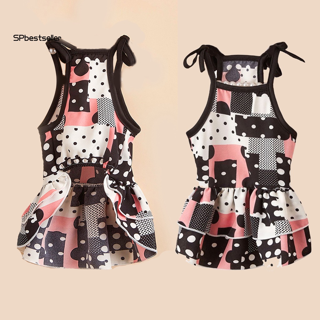 Spbestsellkr Đầm Công Chúa Họa Tiết Chấm Bi Thoáng Khí Thoải Mái Dùng Làm Đạo Cụ Chụp Ảnh