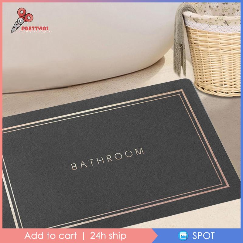 [Prettyia1] Thảm Cao Su Thấm Nước Tốt Cho Phòng Tắm