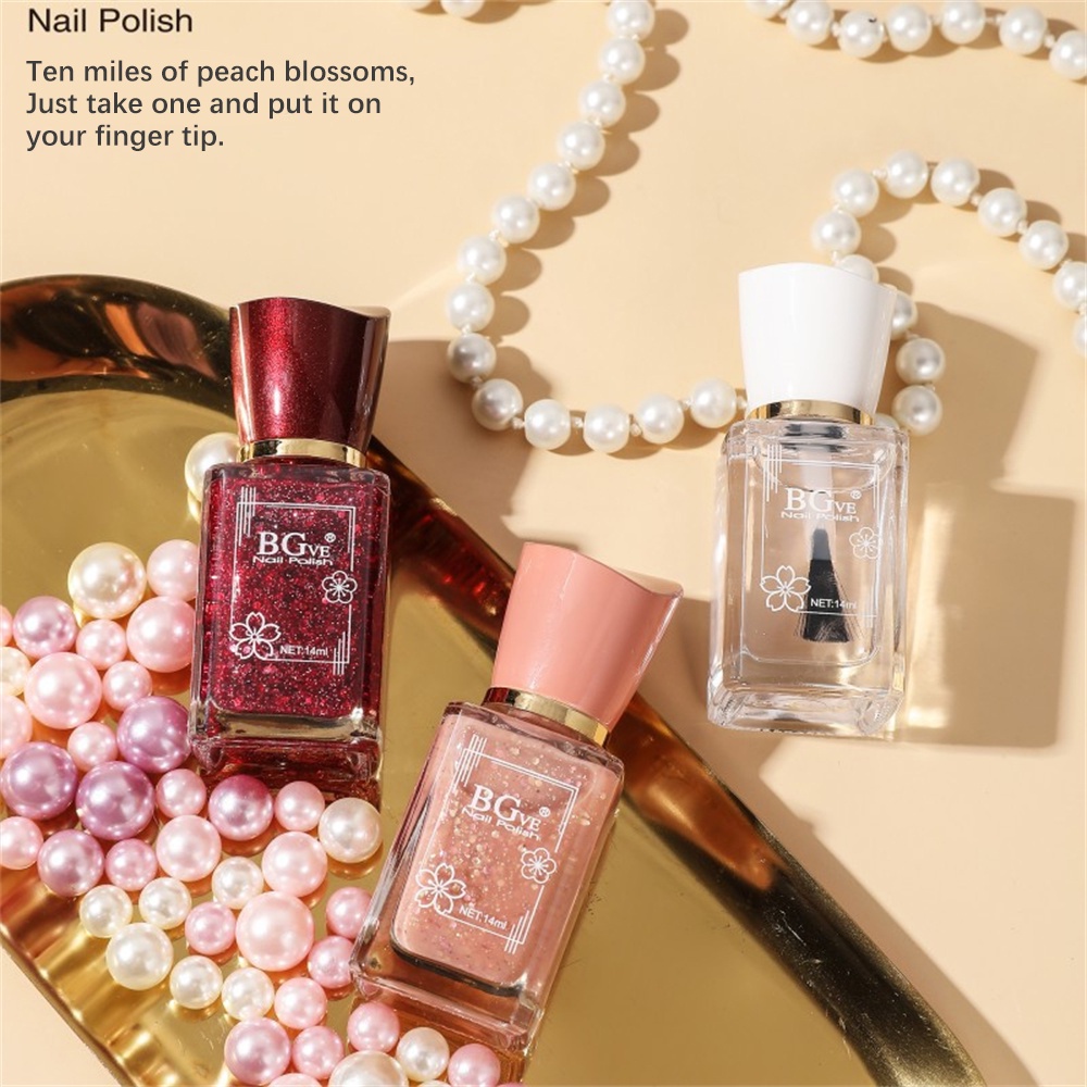 Sơn Móng Tay Bgve Sơn Móng Tay Khô Nhanh Sáng Bóng Không Nướng Kết Hợp Sơn Móng Tay Tự Làm Có Thể Bóc Và Tearable Gel Nghệ Thuật 36 Màu