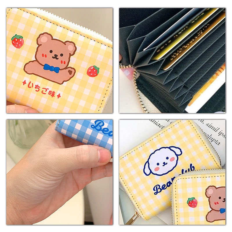 MOUSSON Ví Đựng Tiền Xu Họa Tiết Hoạt Hình Dễ Thương Cho Bé Gái