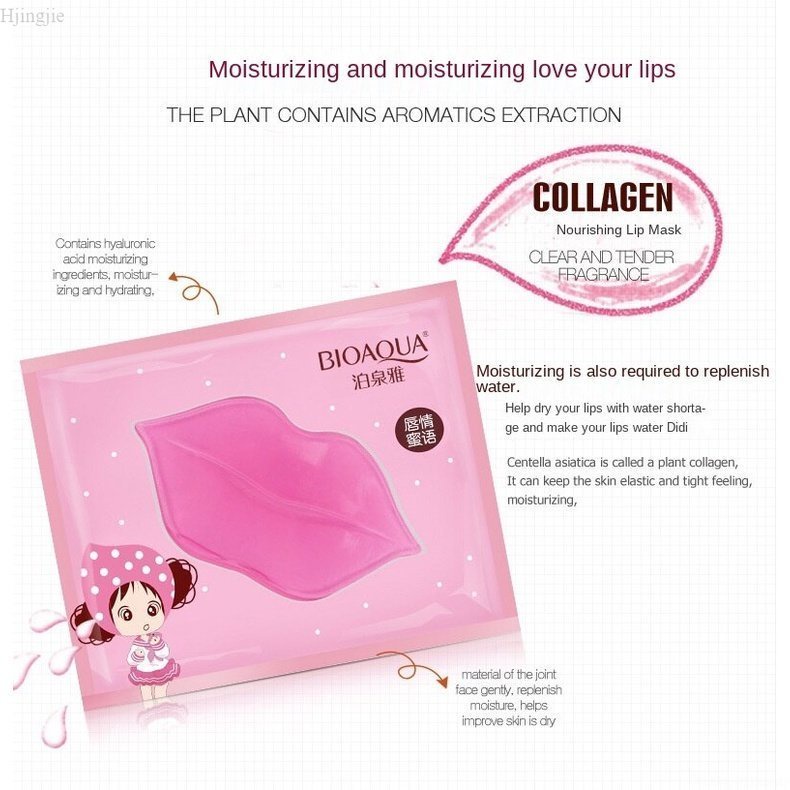 Mặt Nạ Môi Collagen Dưỡng ẩm Tẩy Tế Bào Chết Mềm môi BIOAQUA 8g