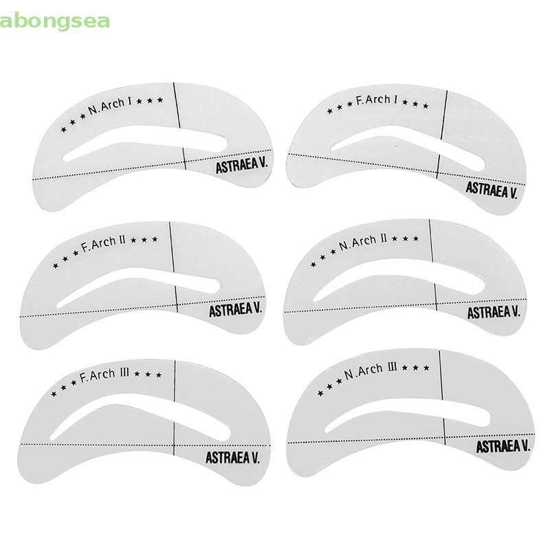 Khuôn Vẽ Lông Mày 6 Kiểu Tự Làm Tiện Dụng