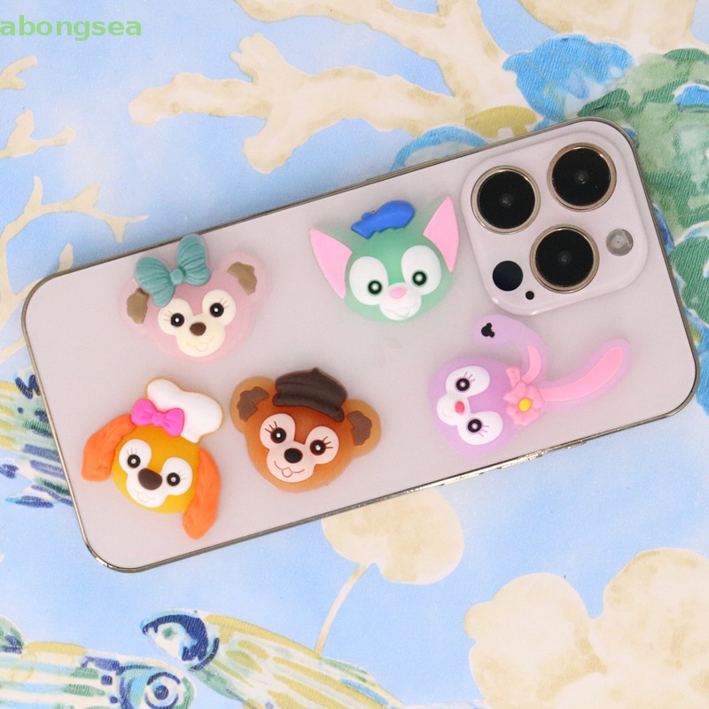 Set 5 Miếng Dán PVC Mềm Phản Quang Họa Tiết Hoạt Hình Dễ Thương Trang Trí Ốp Điện Thoại DIY