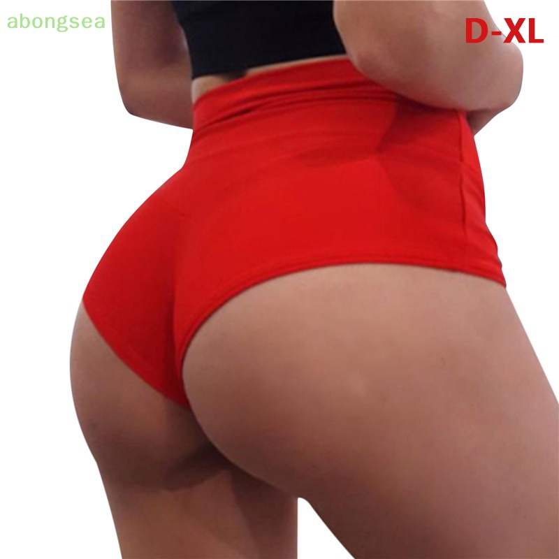 Abongsea Quần Short Thể Thao Mini Dáng Ôm Co Giãn Gợi Cảm Cho Nữ