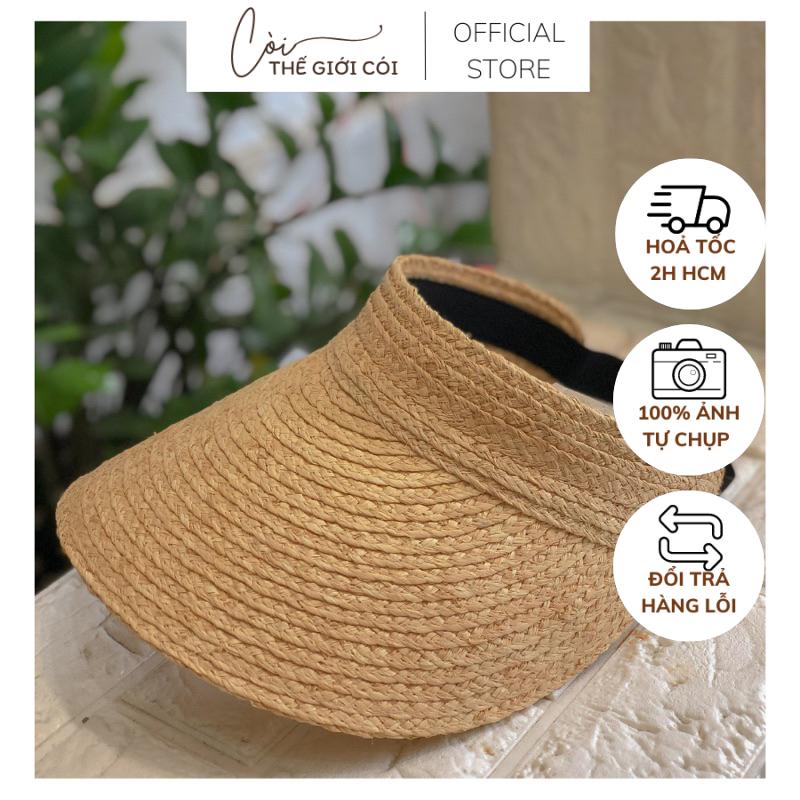 Nón lưỡi trai cói mềm