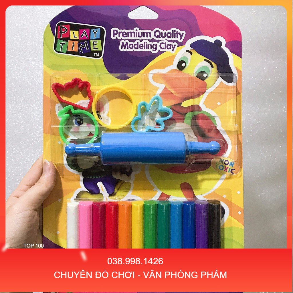 Đất nặn Thái Lan 12 màu có khuôn _DCPT