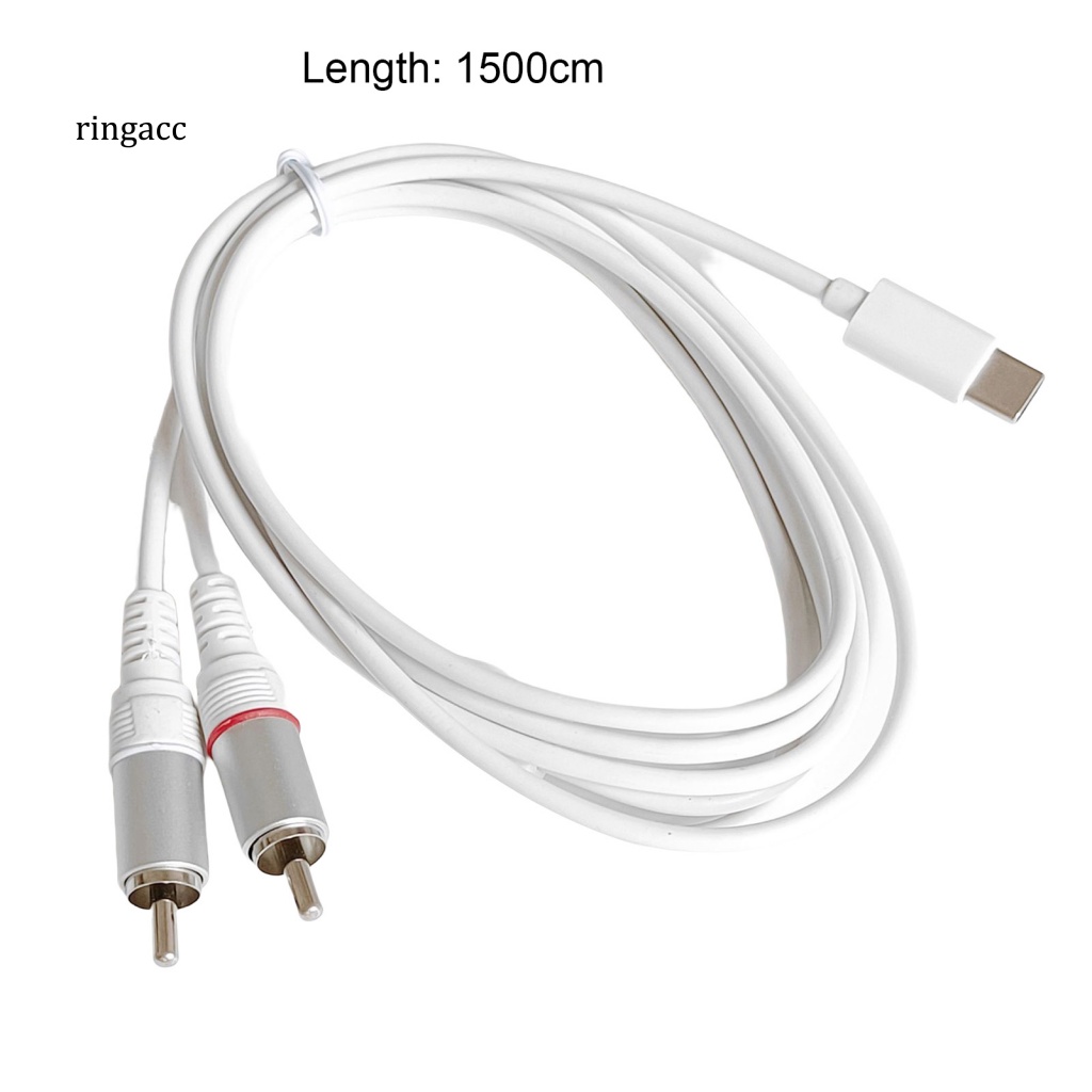 Dây Cáp Âm Thanh RGA Chuyển Đổi Cổng Type-C Sang 2RCA Chuyên Dụng