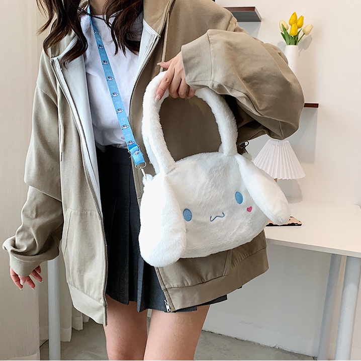 Túi Đeo Chéo Vai Kulomi Bằng Lông Nhung Dễ Thương Xinh Xắn Dành Cho Nữ