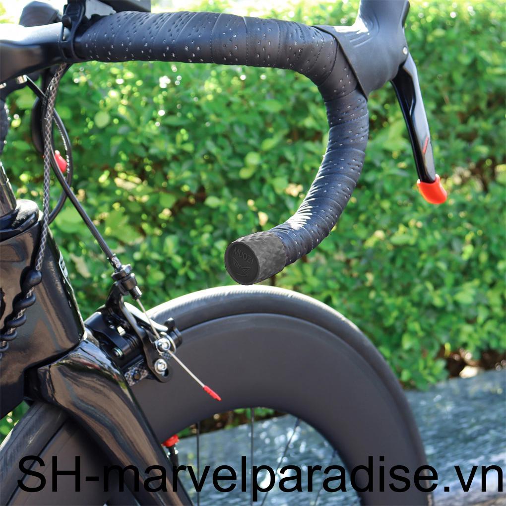 1 Cặp Vỏ Bọc Tay Lái Xe Đạp Bằng Silicone Chống Mòn