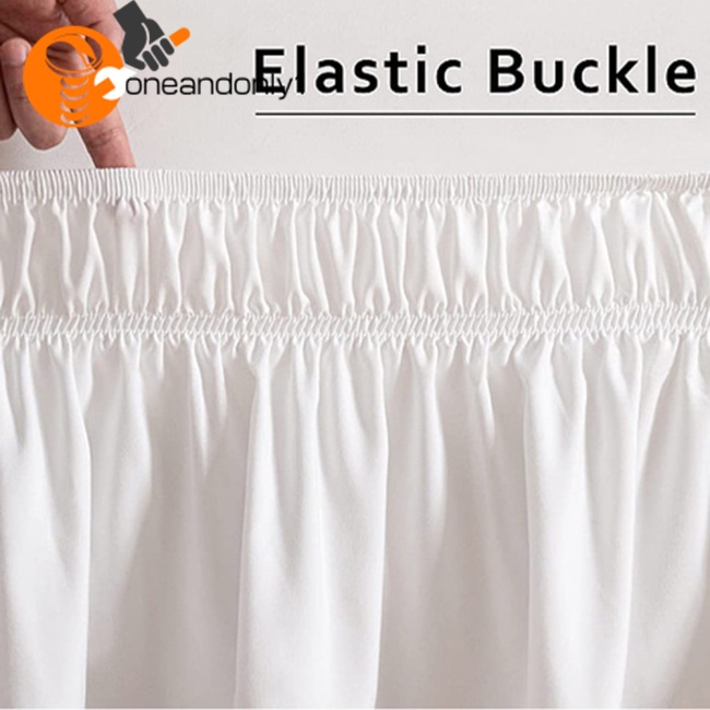 [COD] Vỏ Bọc Khung Giường Không Nhăn Màu Trơn Viền Ren Nhún Bèo Có Thể Giặt Máy