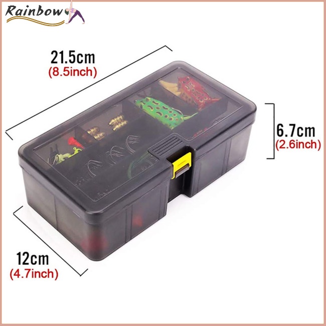 Hộp 168 Mồi Giả Câu Cá Trong Suốt Phù Hợp Cho Người Mới Bắt Đầu