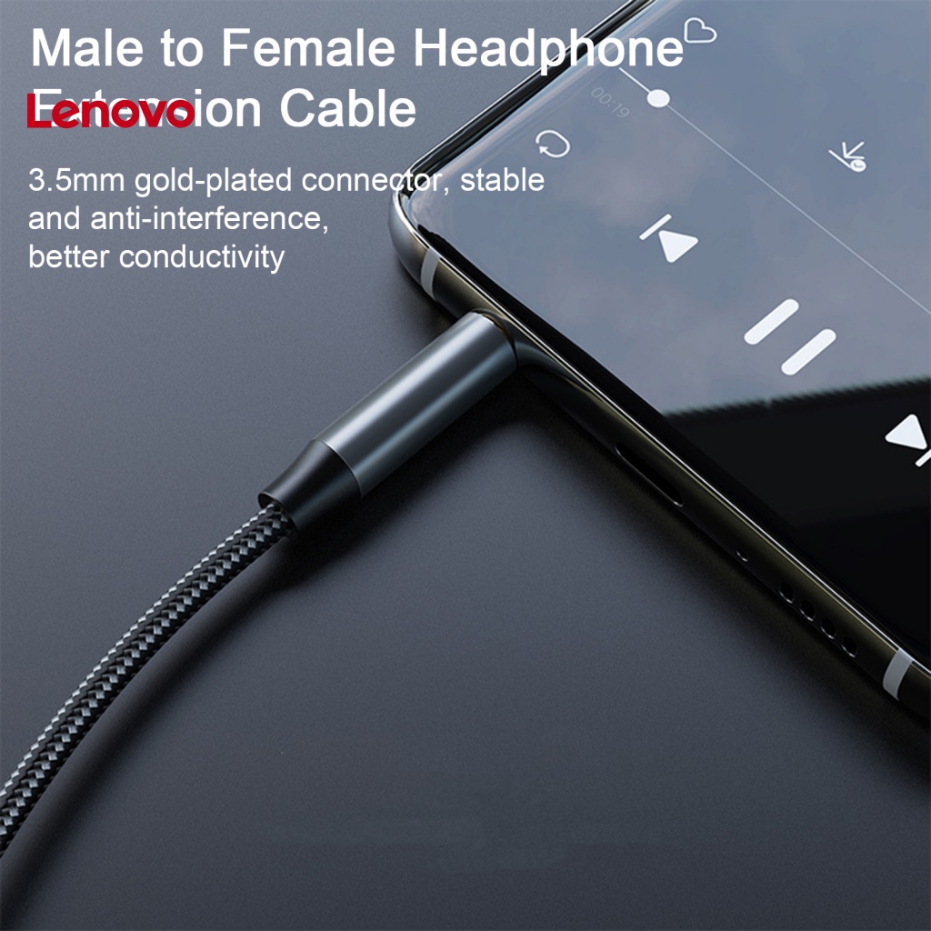 Dây Cáp Âm Thanh Hoa Hướng Dương Ổn Định Chất Lượng Cao Bện Nylon Không Rối Chuyển Đổi Từ Male Sang Female Mạ Vàng 3.5mm Aux