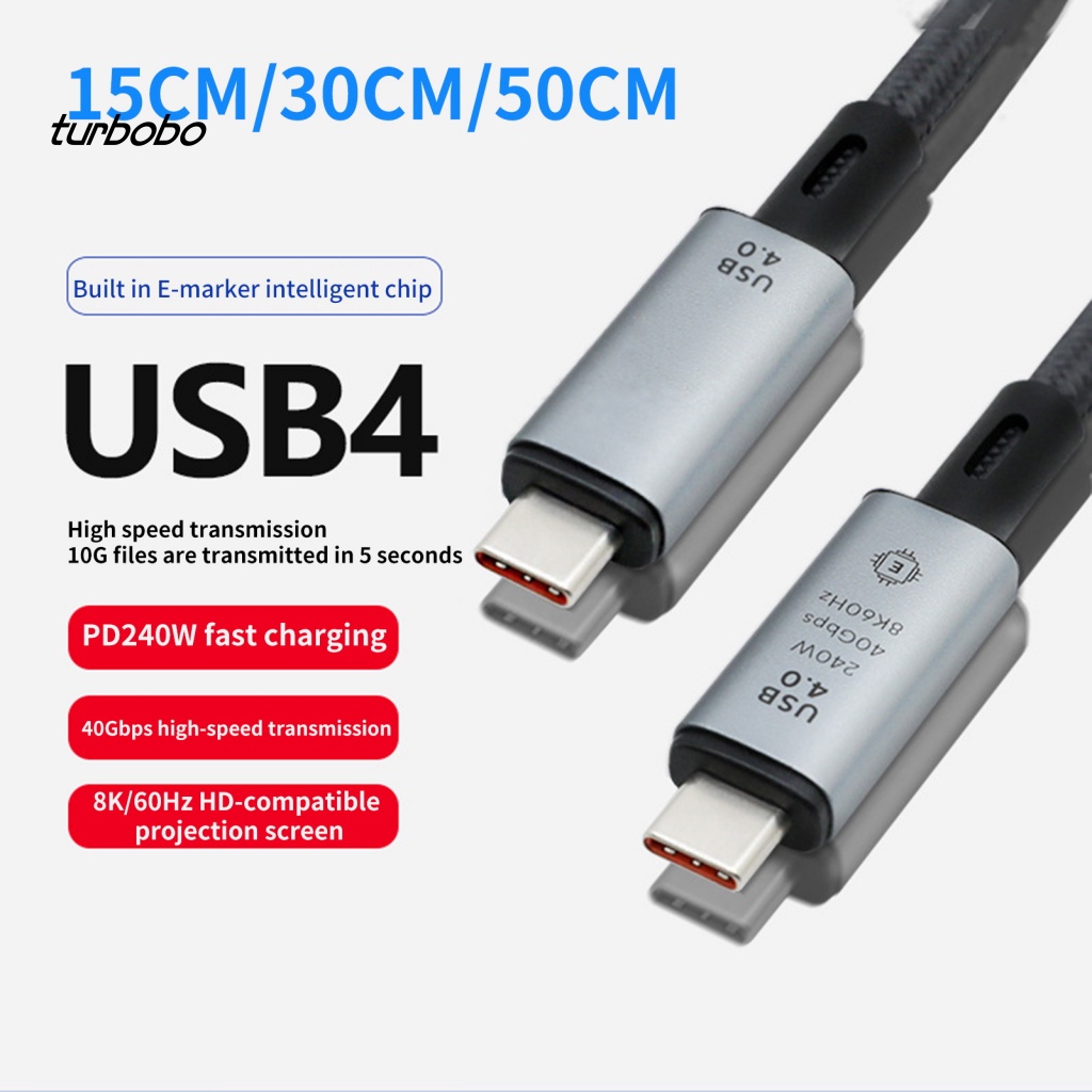 Cáp Dữ Liệu Type-C 40Gpbs Chống Rối Chuyên Dụng Cho Văn Phòng