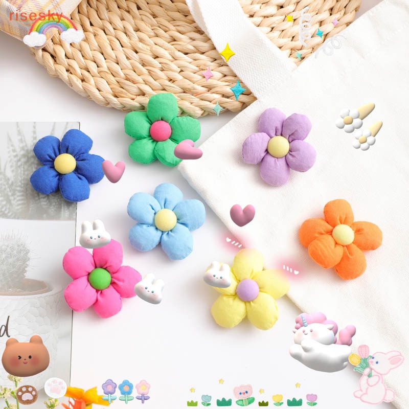 Kẹp Tóc Hình Hoa Hướng Dương Năm Cánh Dùng Trang Trí Quần Áo DIY