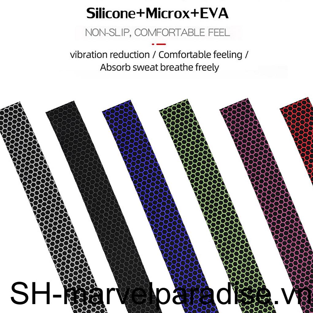 Hộp 2 Cuộn Băng Quấn Tay Lái Xe Đạp Bằng Silicone EVA Linh Hoạt Chống Rung