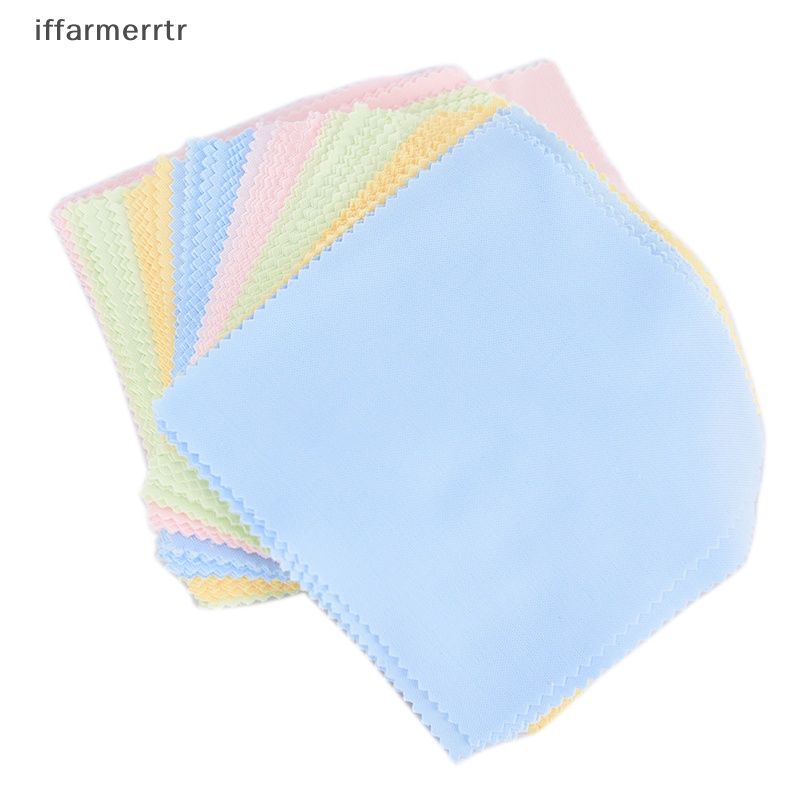 Set 10 Khăn Lau Kính / Màn Hình Điện Thoại / Ống Kính Máy Ảnh Bằng Sợi Microfiber