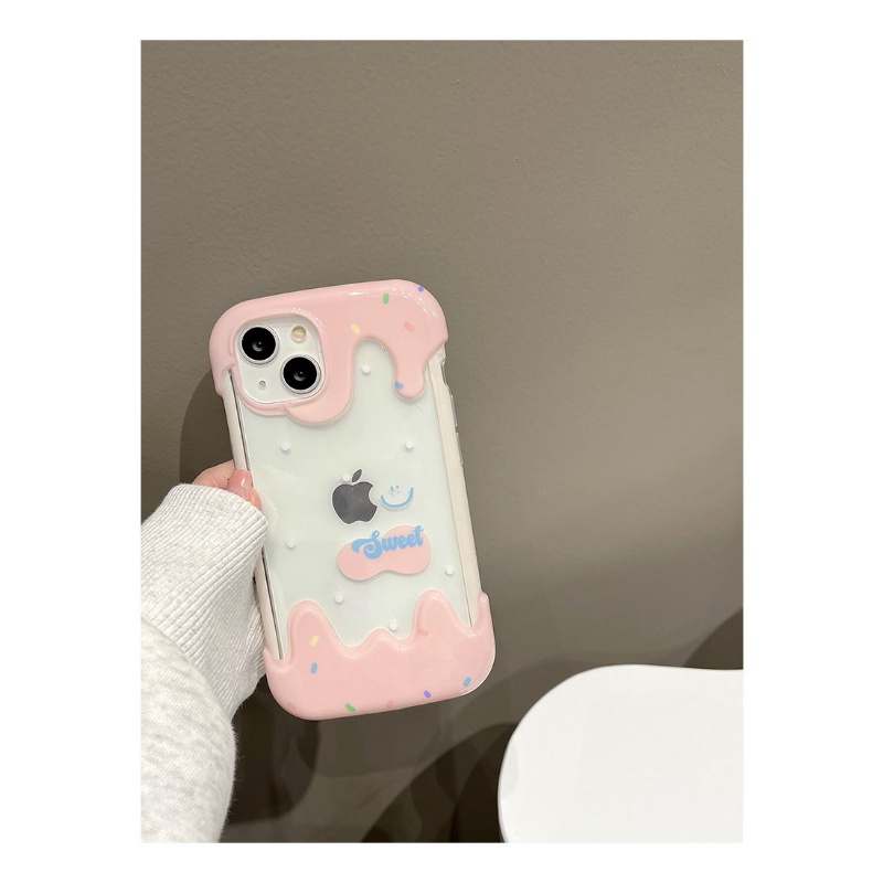 Ốp Điện Thoại Hình Que Kem Màu Tương Phản Chống Rơi Cho IPhone 14 13 12 11 7 8 Pro Max XS XR 8 7 14 Plus
