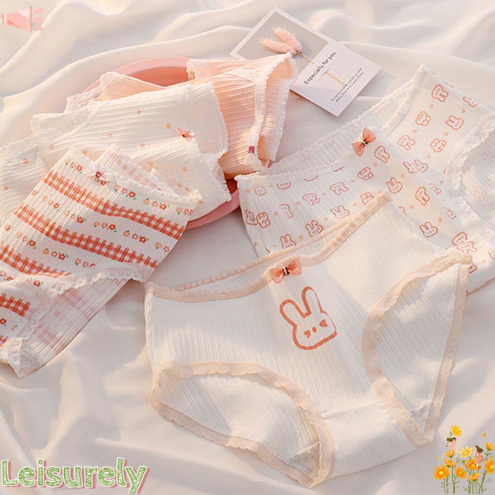 Quần Lót Cotton Lưng Vừa Thoáng Khí Thoải Mái Cho Nữ