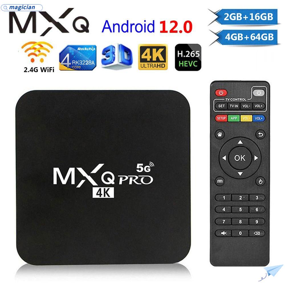 Đầu TV Box MXQ PRO Thông Minh 4GB 64GB 4K UHD 2.4G WiFi Rockchip RK3228A KèM Phụ KiệN