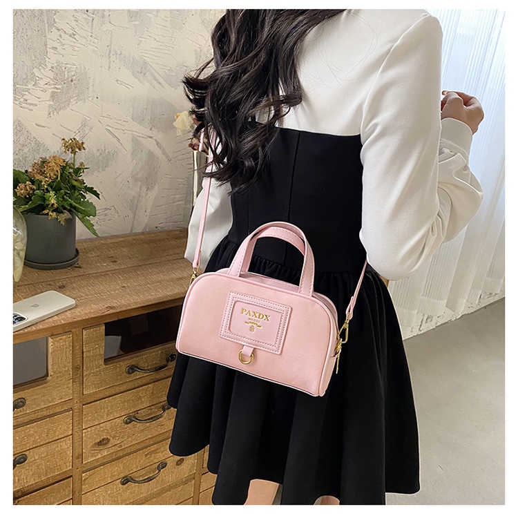 Túi Xách Da PU Đeo Chéo Màu Trơn Thời Trang Dành Cho Nữ