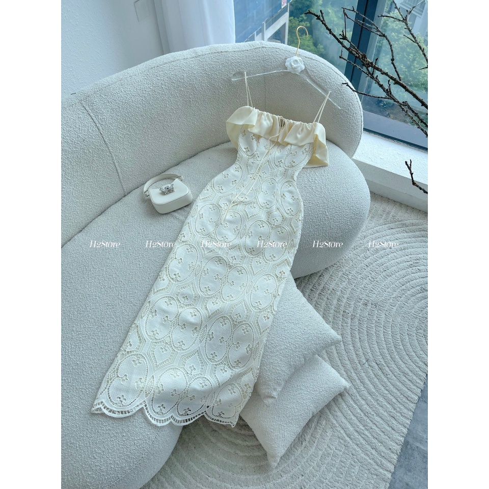 ĐẦM REN 2 DÂY   -  J04442