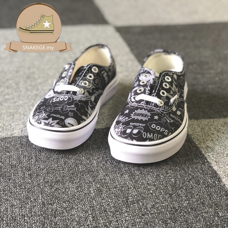 Snnn Snnn230515 Giày Thể Thao Canvas Wan33ce Old Skool Cổ Thấp Cột Dây Họa Tiết Hoạt Hình Kasut Kanvas Kasual Lelaki Dan Wanita