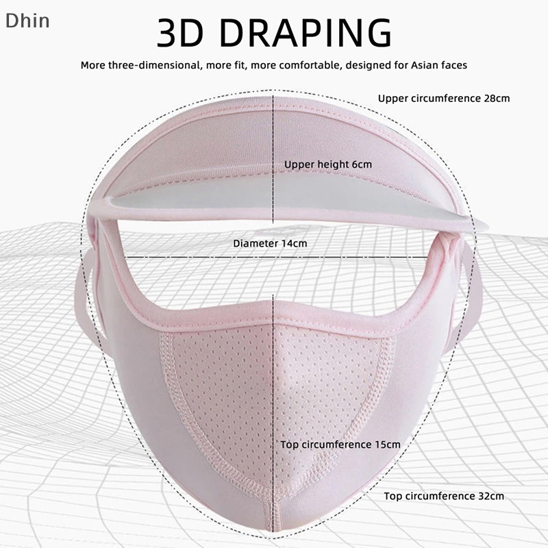 Khẩu Trang Lụa Mỏng Thoáng Khí Chống Tia UV Bảo Vệ Toàn Diện Cho Nữ