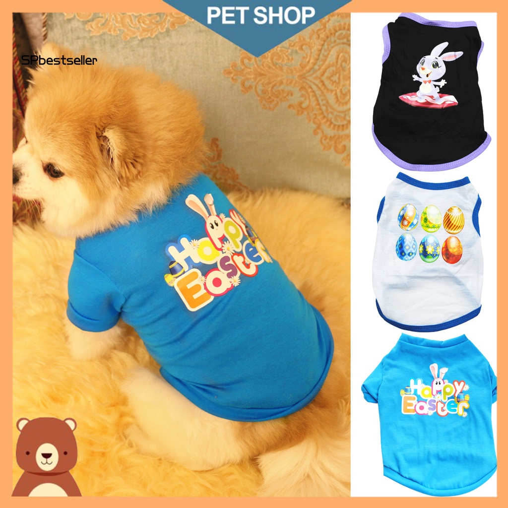 Áo Thun Hai Lớp Thấm Hút Mồ Hôi In Họa Tiết Hoạt Hình Dễ Thương Thời Trang Mùa Hè Cho Cún Cưng