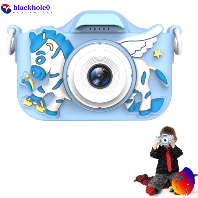 Máy Ảnh Kỹ Thuật Số 2.0ips Mini Họa Tiết Hoạt Hình Dễ Thương Cho Bé