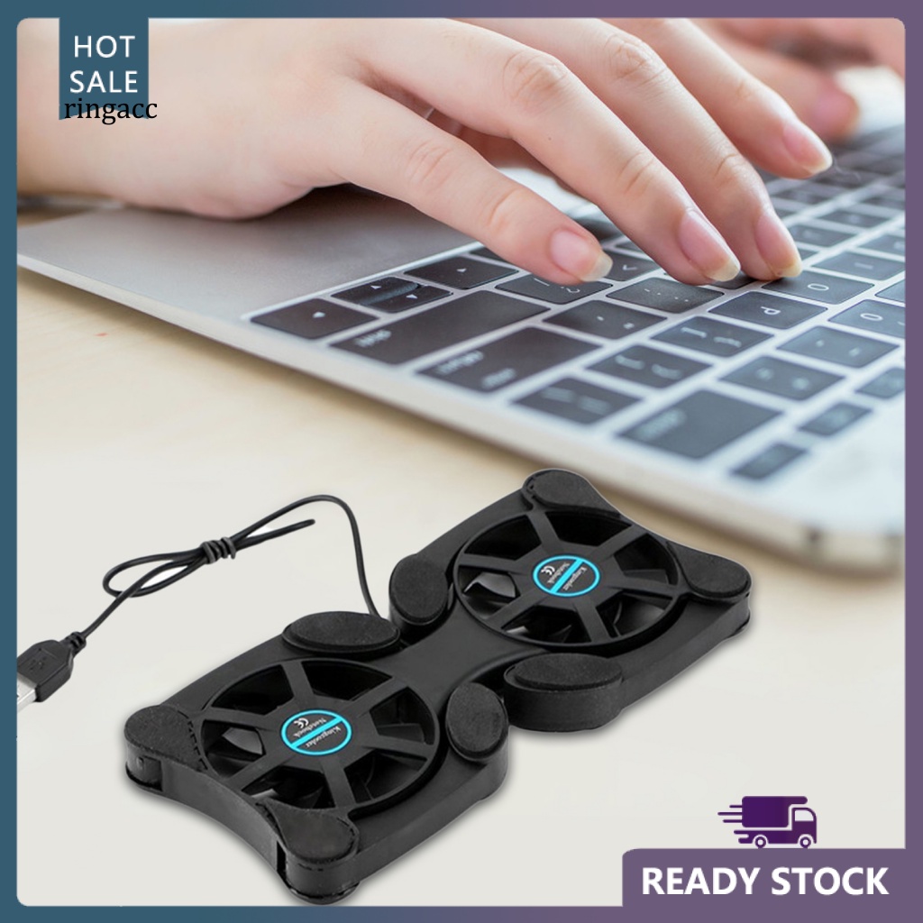 Quạt Tản Nhiệt Hai Đầu USB Hình Bạch Tuộc Có Thể Gập Lại Cho Laptop
