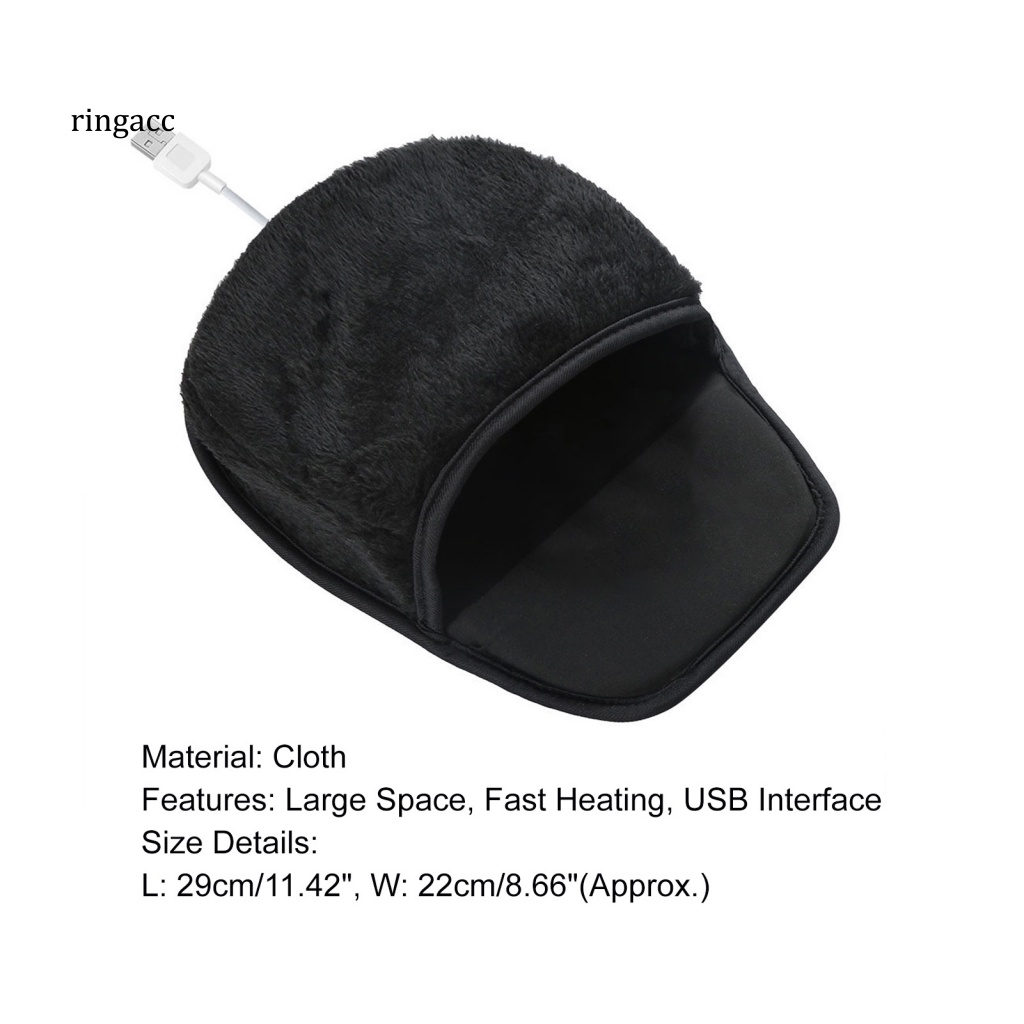 Đệm Lót Chuột Giữ Ấm USB Bằng Silicon Mềm Kích Thước Lớn