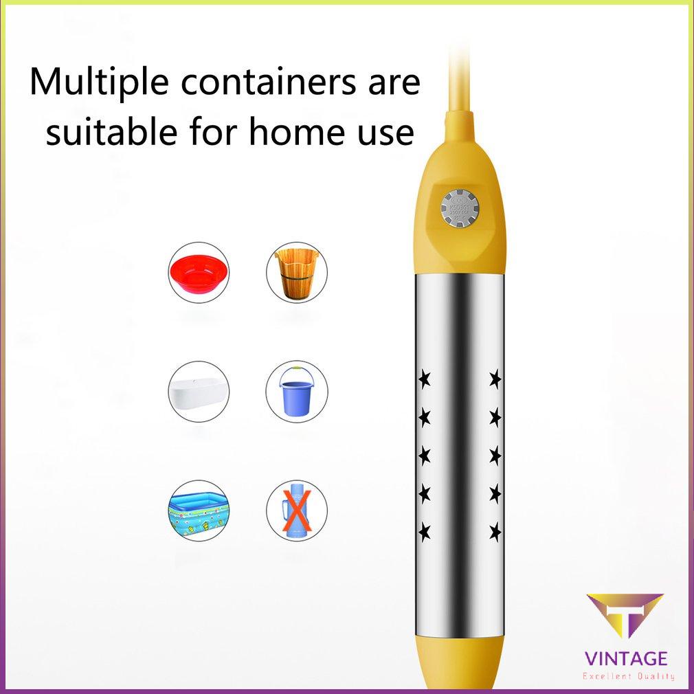 2500W 1.5 Mét Dây Thép Không Gỉ Ngâm Máy Làm Nóng Thanh Tự Động Tắt Nguồn Nước Nồi Hơi Công Cụ