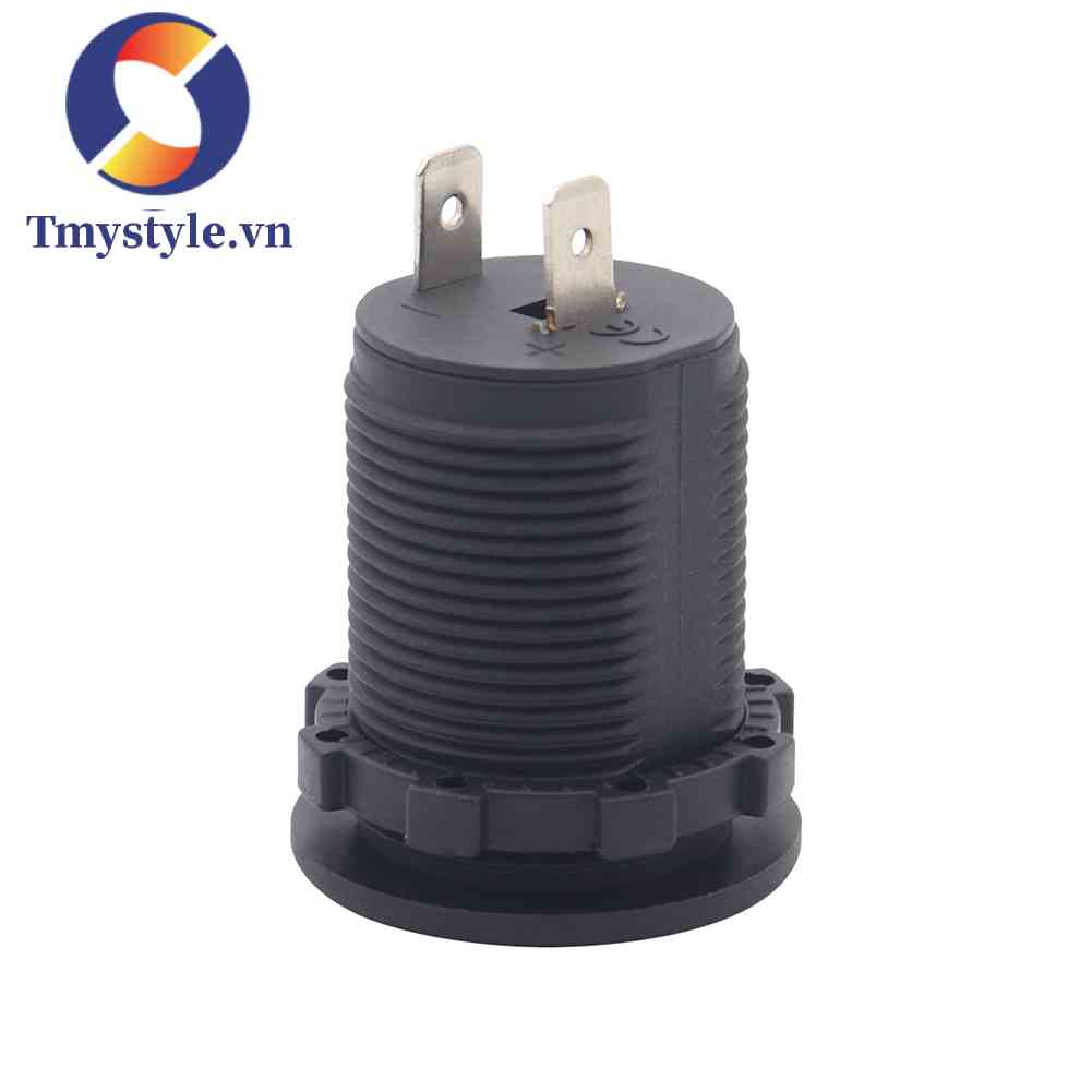 Ổ Cắm Sạc USB 3.1 amp Chống Thấm Nước Màu Đen Cho Xe Máy