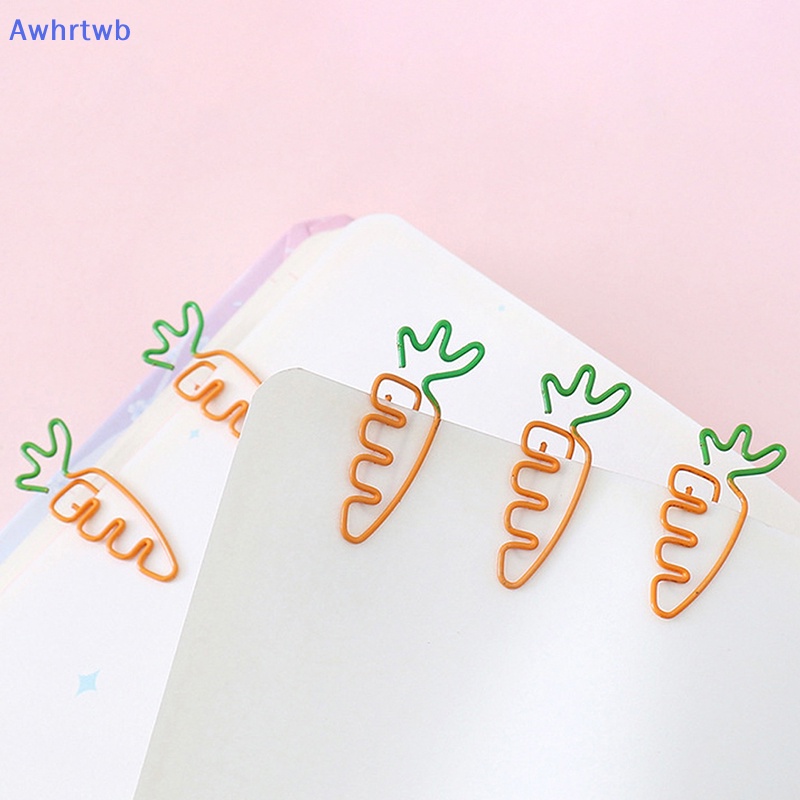 Set 10 Kẹp Giấy Kim Loại Hình Trái Cây Dễ Thương Mới