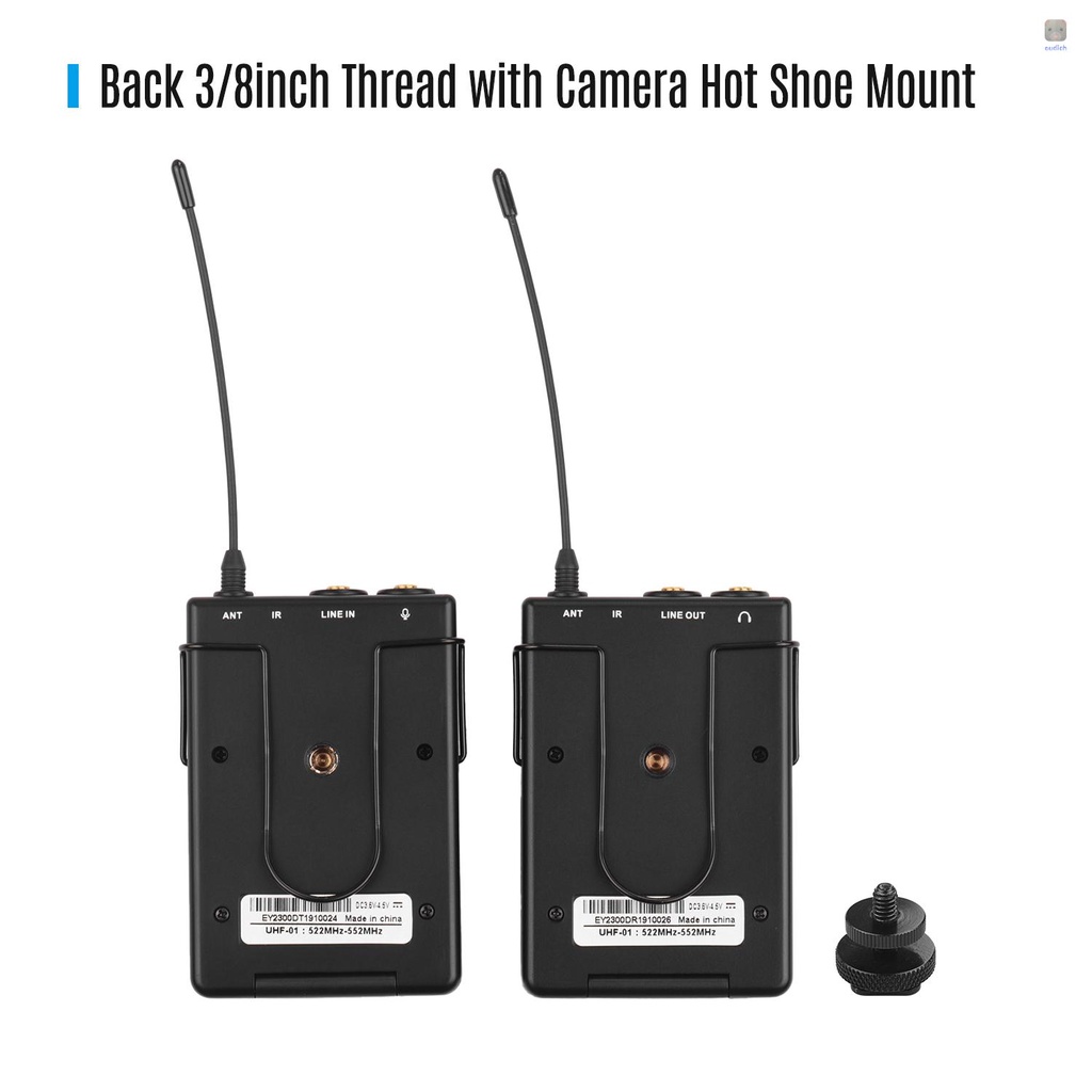 Hệ Thống Micro Lavalier Không Dây UHF 60 Kênh Cho Máy Quay DSLR / Điện Thoại Thông Minh / Máy Tính Bảng / Máy Ghi Âm